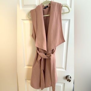 Dusty pink wrap vest